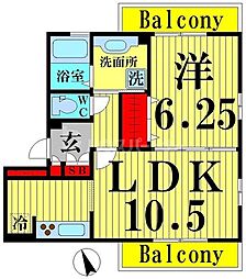 間取図画像 1LDK