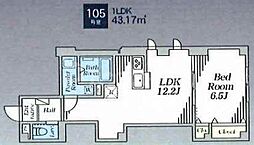 Clavius ZEH 1LDKの間取図画像