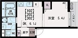 間取図画像 1DK