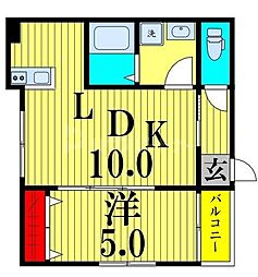 間取図画像 1LDK