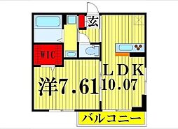 Claire10 1LDKの間取図画像