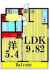 アーバンパーク六町 1LDKの間取図画像