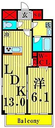 ベルミエール 1LDKの間取図画像