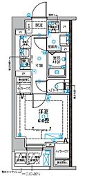 DIPS西新井 1Kの間取図画像