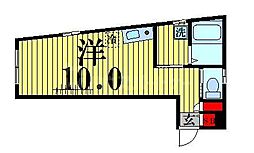 Lafort北千住 ワンルームの間取図画像
