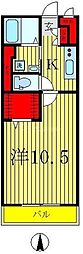 エクセレンス 1Kの間取図画像
