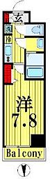 Raffistar大師前ウエスト 1Kの間取図画像