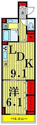 セレスティア西保木間 1LDKの間取図画像
