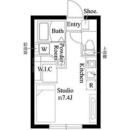 トネリパークフロント 2 ワンルームの間取図画像