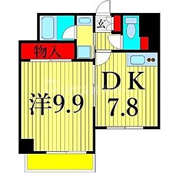Papillon 1DKの間取図画像