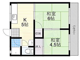 寺本ハイツB棟  ｜ 奈良県奈良市富雄川西１丁目（賃貸アパート2K・2階・40.00㎡） その2