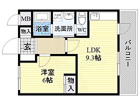 中川ビル  ｜ 奈良県奈良市大宮町４丁目（賃貸マンション1LDK・4階・48.60㎡） その2