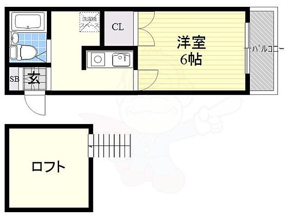 グランパレス西大寺 ｜奈良県奈良市西大寺赤田町２丁目(賃貸アパート1K・1階・18.00㎡)の写真 その2