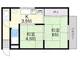 学園大和ハイツ  ｜ 奈良県奈良市学園大和町２丁目（賃貸マンション2K・2階・28.70㎡） その2