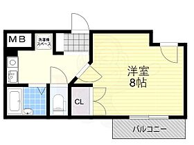 ニューコーポラス新大宮 805 ｜ 奈良県奈良市芝辻町４丁目（賃貸マンション1K・8階・26.50㎡） その2