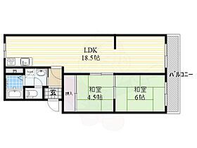 グリーンパーク奈良A棟  ｜ 奈良県奈良市法華寺町（賃貸マンション2LDK・3階・64.65㎡） その2