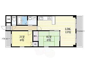 富士ビル一番館  ｜ 奈良県奈良市西木辻町（賃貸マンション2LDK・7階・56.85㎡） その2