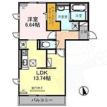 Cuore 都跡　A棟  ｜ 奈良県奈良市四条大路５丁目（賃貸アパート1LDK・1階・50.41㎡） その2