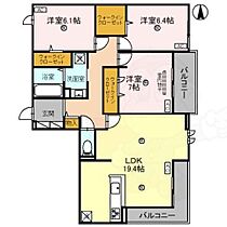 レクエルド  ｜ 奈良県奈良市西大寺南町（賃貸アパート3LDK・3階・93.04㎡） その2