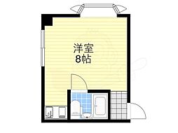 石原ビルディングマンションアモリーノ ワンルームの間取図画像