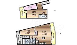 欅邸 2階2LDKの間取り