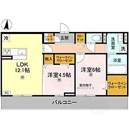 間取図画像 2LDK