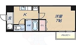 フクダ不動産新大宮マンション 1Kの間取図画像