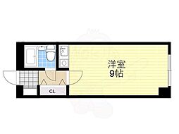 ビルまあぁろ～ ワンルームの間取図画像