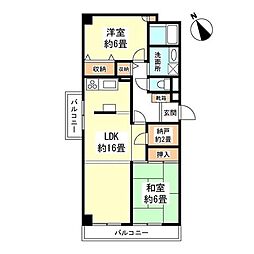 間取図画像 2LDK