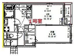 間取図画像 1LDK