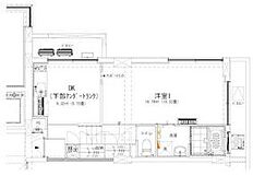 榎アパートメント 1DKの間取図画像