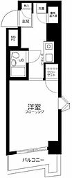 エヴェナール二子新地 1Kの間取図画像
