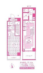 ステージグランデ宮崎台 1LDKの間取図画像