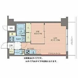 プレジオ宮崎台 1LDKの間取図画像