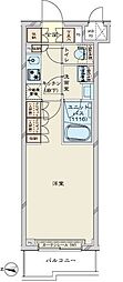 ルーブル川崎鷺沼 1Kの間取図画像