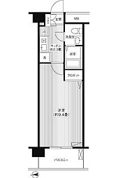 ル・ポローニア 1Kの間取図画像
