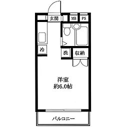 T.Sハイム 1Kの間取図画像