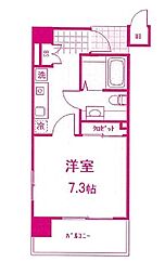 Bris登戸 1Kの間取図画像