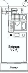セントパレス鷺沼 ワンルームの間取図画像