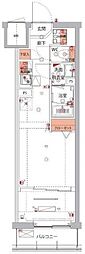 ハーモニーレジデンスパレスフロント 1LDKの間取図画像