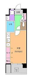 GRACIA武蔵中原 ワンルームの間取図画像