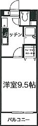 オーキッドガーデン 1Kの間取図画像