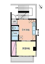 プリムタザワ 1DKの間取図画像