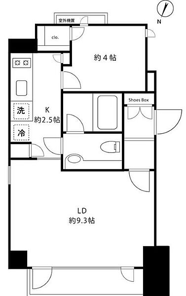 アビターレ霞町 303｜東京都港区西麻布１丁目(賃貸マンション1LDK・3階・38.69㎡)の写真 その2