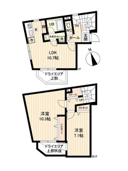 LiveFlat戸越（ライブフラット） 101｜東京都品川区戸越１丁目(賃貸マンション2LDK・1階・67.40㎡)の写真 その2