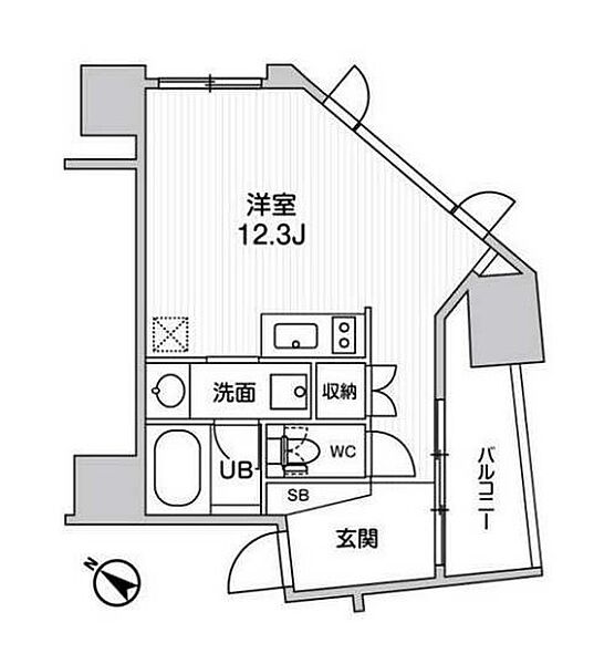 ｎｉｄｏ ＳＵＧＡＭＯ(ニドスガモ) 1302｜東京都豊島区巣鴨２丁目(賃貸マンション1R・13階・30.45㎡)の写真 その2