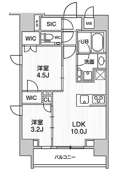 シーズンフラッツ大森ブライト 1001｜東京都品川区南大井６丁目(賃貸マンション2LDK・10階・42.99㎡)の写真 その2