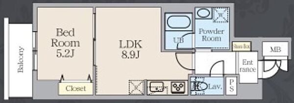 アルトヴィラ虎ノ門 905｜東京都港区虎ノ門３丁目(賃貸マンション1LDK・9階・37.38㎡)の写真 その2