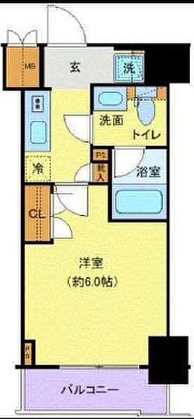 プレール・ドゥーク北品川 1203｜東京都品川区北品川２丁目(賃貸マンション1K・12階・20.43㎡)の写真 その2