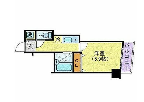 メインステージ白金高輪 415｜東京都港区三田５丁目(賃貸マンション1K・4階・20.22㎡)の写真 その2